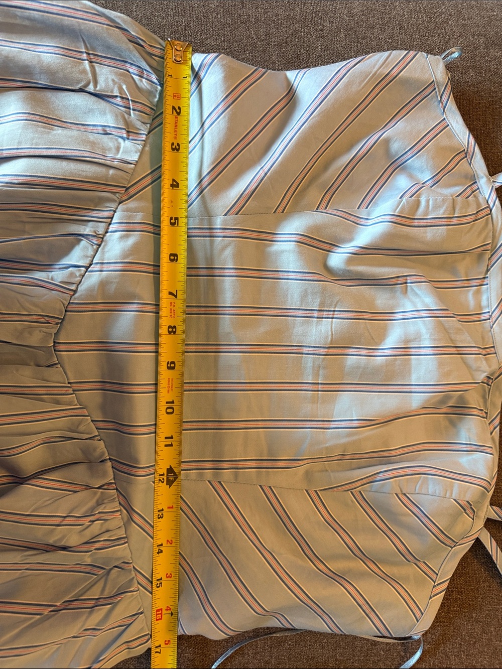 French Connection Light Blue Striped Mini Dress - Picture 9 of 10